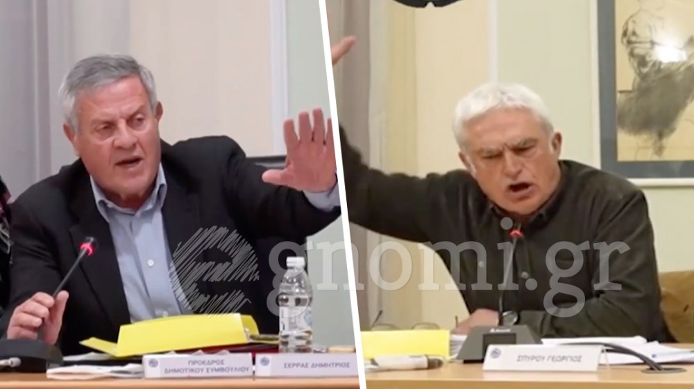 ΔΗΜΟΤΙΚΟ ΣΥΜΒΟΥΛΙΟ ΧΑΛΚΙΔΑΣ: Έντονη λογομαχία Δημήτρη Σέρρα - Γιώργου Σπύρου (VIDEO)