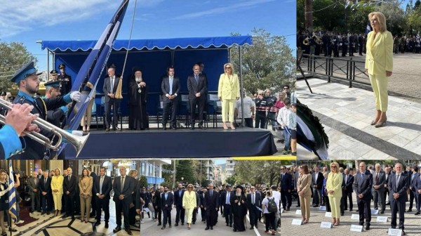 Η Ελενα Βάκα ντύθηκε ...καναρίνι στις εκδηλώσεις για την εθνική επέτειο