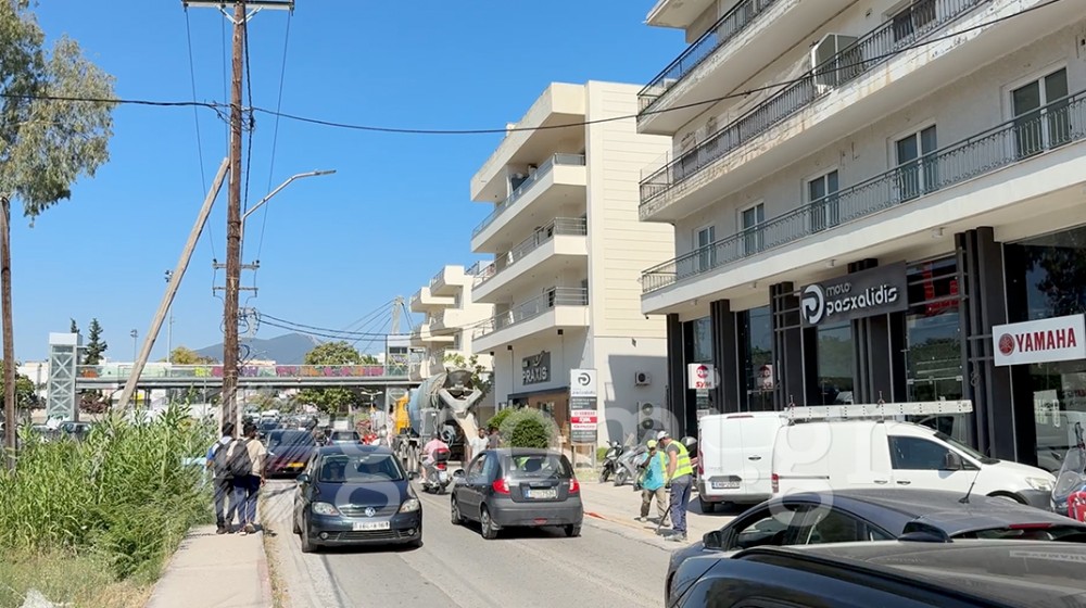 ΧΑΛΚΙΔΑ: Μετ΄εμποδίων η κυκλοφορία των ΙΧ στη λεωφόρο Χαϊνά (VIDEO)