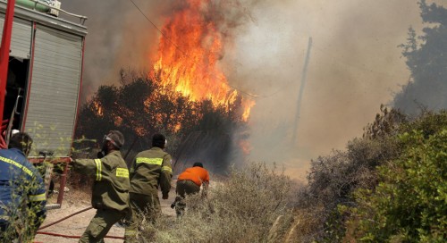 ΚΚΕ ΚΑΡΥΣΤΟΣ: Αναζήτηση ευθυνών για τη φωτιά