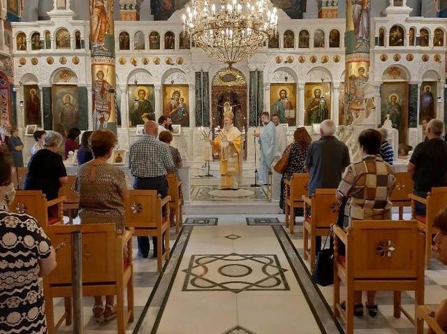 Ο Μητροπολίτης Χαλκίδας λειτούργησε στο Προκόπι την Κυριακή