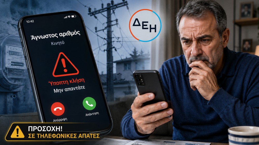 ΑΛΙΒΕΡΙ: Απατεώνες χρησιμοποιούν το όνομα τεχνικού της ΔΕΗ