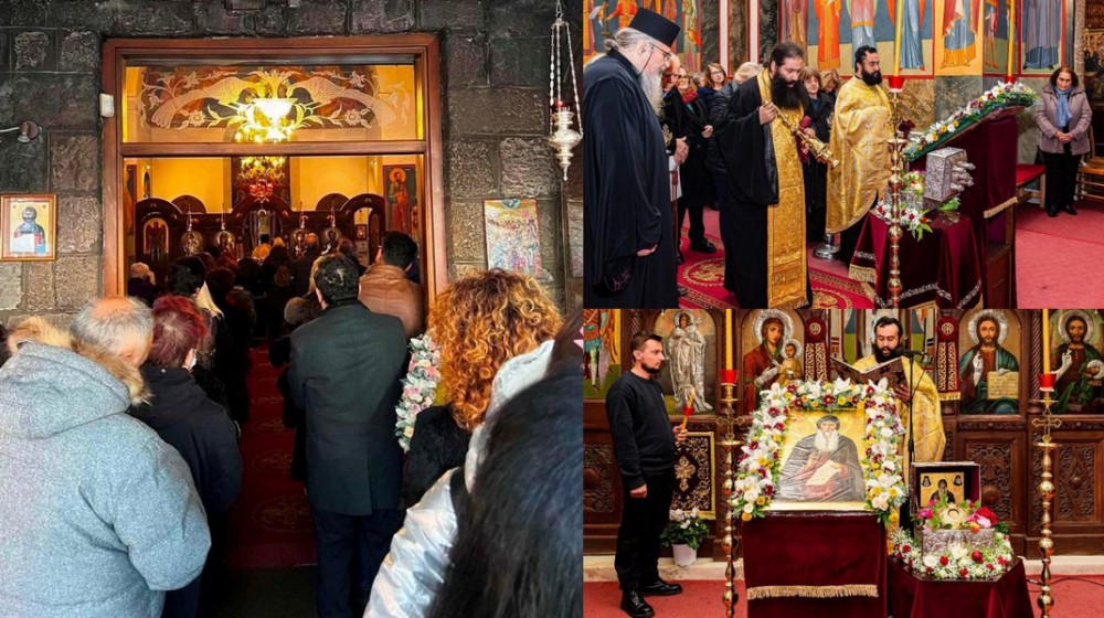 ΧΑΛΚΙΔΑ: Πλήθος πιστών στον ναό της Αγίας Βαρβάρας για τον Όσιο Ιάκωβο Τσαλίκη