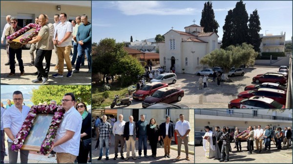 ΧΑΛΚΙΔΑ: Οι ταξιτζήδες τίμησαν τον Άγιο Χριστόφορο στην Έξω Παναγίτσα