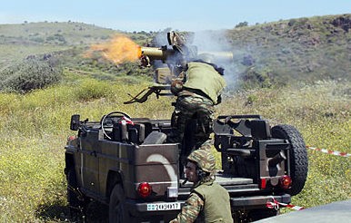 Βολές όλμων και αντιαρματικών στο Πεδίο Βολής Θήβας