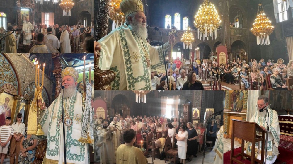 ΧΑΛΚΙΔΑ: Στο ναό του Αγίου Ταξιάρχη ο Μητροπολίτης την Κυριακή της Πεντηκοστής