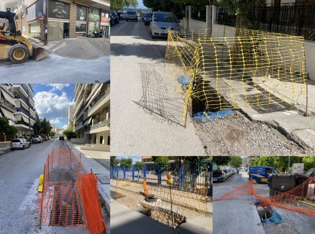 Οι εργασίες για το φυσικό αέριο έχουν διαλύσει τους δρόμους της Χαλκίδας- Ταλαιπωρούνται και σπάνε τα οχήματά τους οι οδηγοί (φωτό)