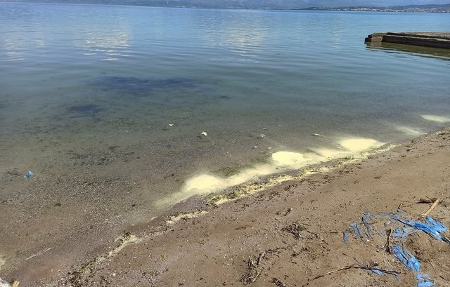 ΧΑΛΚΙΔΑ: Γέμισαν κίτρινες κηλίδες οι παραλίες της πόλης