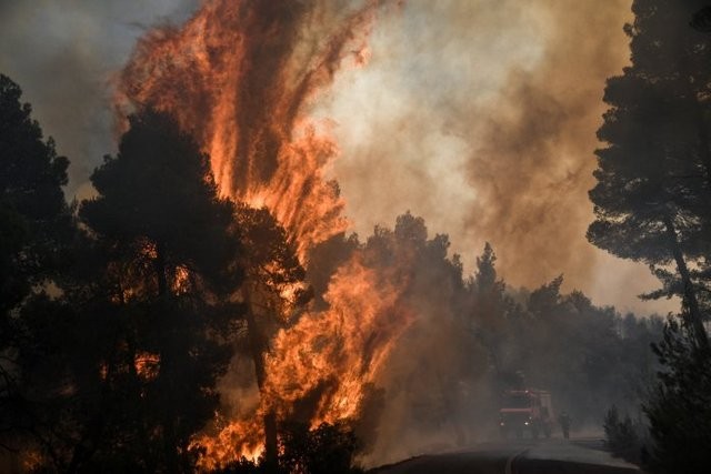 Μεγάλη φωτιά στη Ριτσώνα