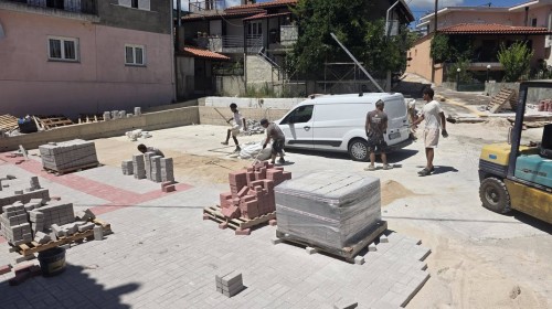 ΒΟΡΕΙΑ ΕΥΒΟΙΑ: Η Σκεπαστή αποκτά τη δική της πλατεία - Σε εξέλιξη οι εργασίες διαμόρφωσης (VIDEO)