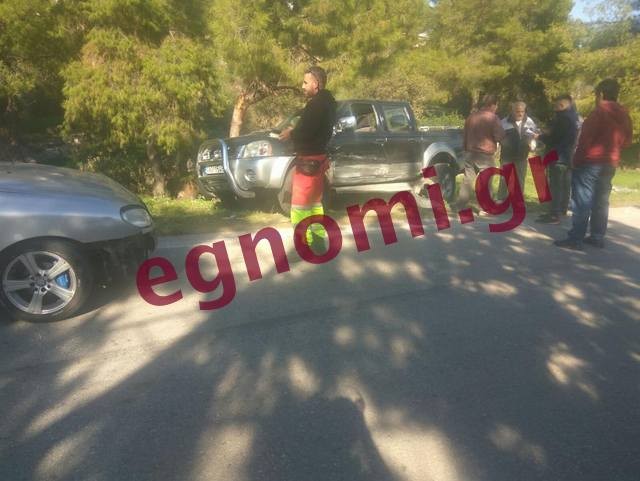 ΑΓΙΑ ΜΑΡΙΝΑ ΧΑΛΚΙΔΑ: ΙΧ συγκρούστηκε με αγροτικό όχημα