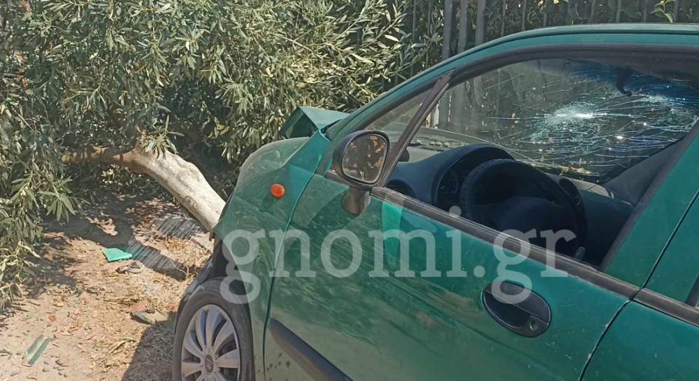 ΧΑΛΚΙΔΑ-ΔΥΟ ΔΕΝΤΡΑ: Αυτοκίνητο καρφώθηκε σε δέντρο