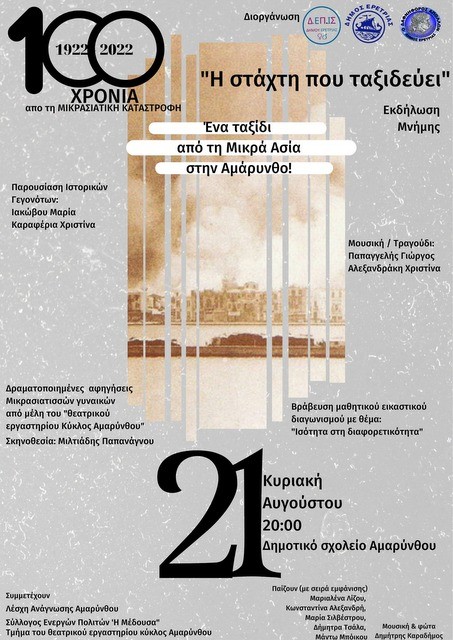 ΑΜAΡΥΝΘΟΣ: Η στάχτη που ταξιδεύει από την Μικρά Ασία στην Εύβοια