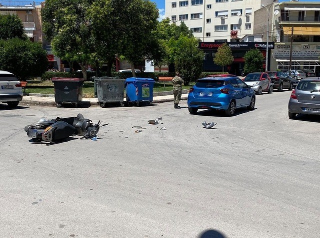 ΧΑΛΚΙΔΑ: Τραυματίστηκε οδηγός δικύκλου μετά από σύγκρουση με αυτοκίνητο