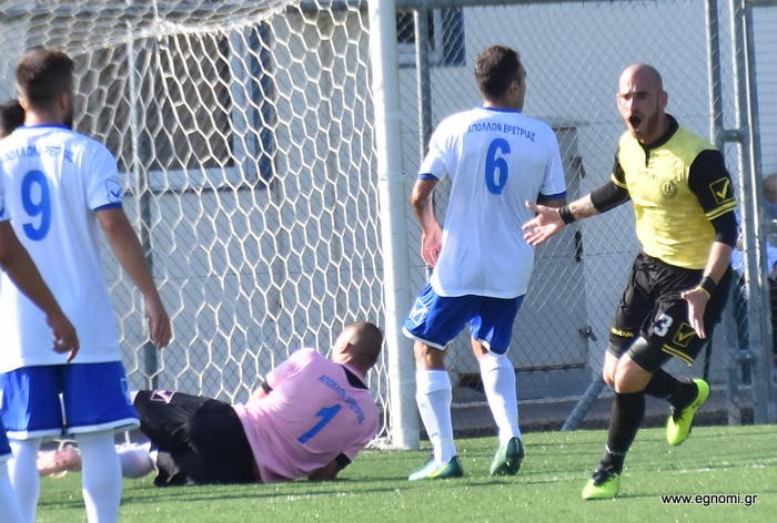 ΚΟΡΙΝΘΟΣ-ΑΠΟΛΛΩΝ ΕΡΕΤΡΙΑΣ 2-1: Στο φινάλε δέχτηκε το γκολ της ήττας