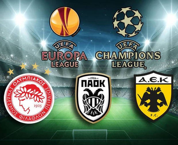 Ωρα Ευρώπης για τις ελληνικές ομάδες σε Champions League και Europa League