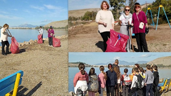 ΛΑΜΨΑΚΟΣ: Δράση καθαριότητας στην παραλία από μαθητές του Δημοτικού Σχολείου