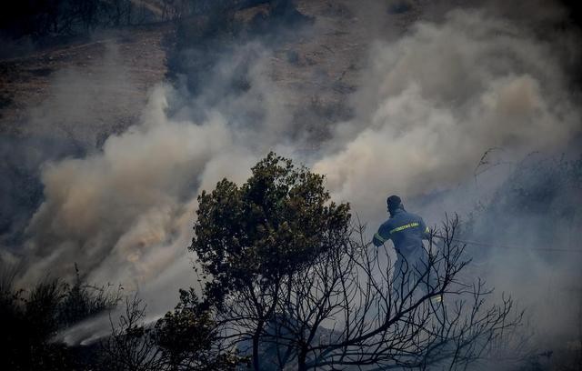 ΕΥΒΟΙΑ-ΦΩΤΙΑ: Υπό έλεγχο η φωτιά- Διάσπαρτες μικροεστίες υπάρχουν πλέον