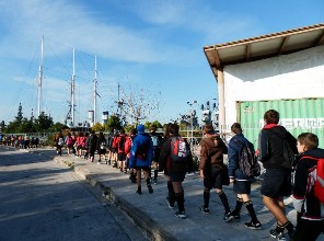 Οι ναυτοπρόσκοποι της Αρτάκης στο θωρηκτό Αβέρωφ
