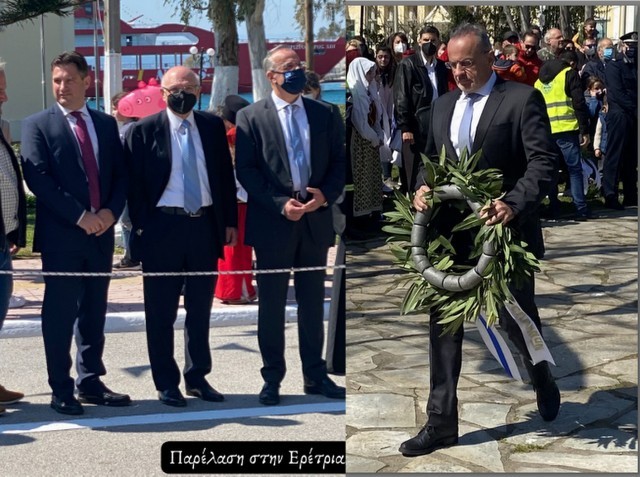 Σε Ερέτρια και Αμάρυνθο ο Θανάσης Ζεμπίλης για τον εορτασμό της 25ης Μαρτίου