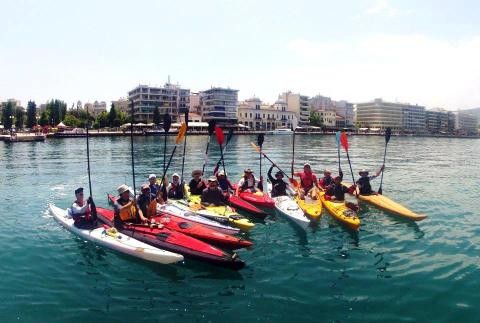 Φτάνουν Χαλκίδα οι κωπηλάτες καγιάκ του Διάπλους Β. Ευβοίας