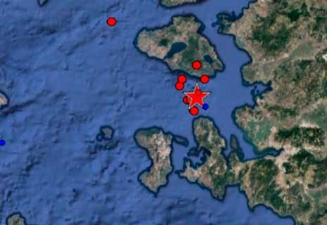 Η Λέσβος απομακρύνθηκε 4,4 εκατοστά από τη Χίο μετά τον σεισμό των 6,3 Ρίχτερ