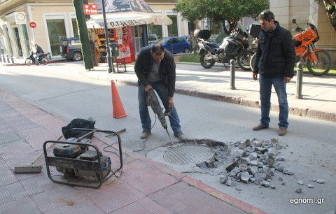 Επισκευή στην Αβάντων το πρωί της Δευτέρας