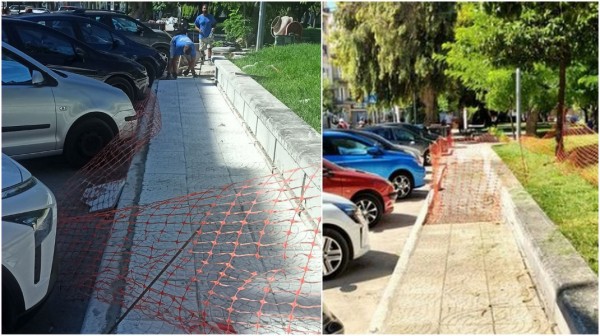 ΧΑΛΚΙΔΑ: Αποκαταστάθηκε το ένα πεζοδρόμιο στην Κακαρά μετά από μήνες