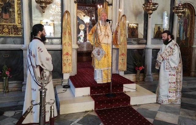 Στο ναό της Αγίας Παρασκευής ο Μητροπολίτης την Κυριακή των Πατέρων
