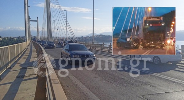Σοβαρό τροχαίο στην Υψηλή Γέφυρα με ΙΧ και φορτηγό (PHOTO-VIDEO)