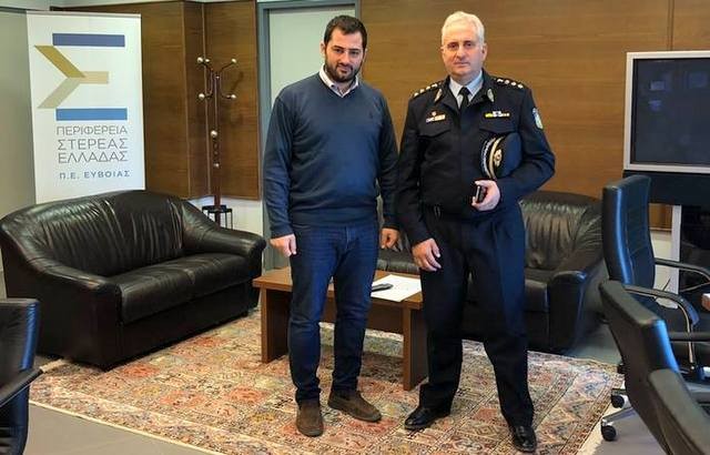 Ο νέος Αστυνομικός Διευθυντής Εύβοιας επισκέφτηκε τον Φάνη Σπανό