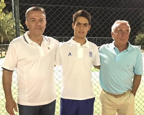 Ο Χαλκιδέος τενίστας Αλέξανδρος Ρουμπής στην Εθνική ομάδα