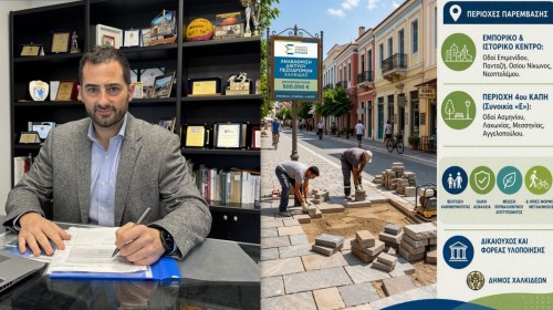 ΧΑΛΚΙΔΑ: 500.000 ευρώ για την αναβάθμιση των πεζόδρομων - Ποιες περιοχές αλλάζουν όψη