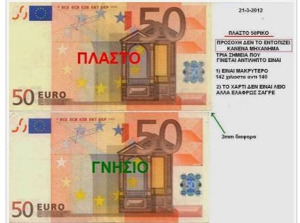 Σπείρα γέμισε με πλαστά χαρτονομίσματα Εύβοια, Φθιώτιδα και Ευρυτανία