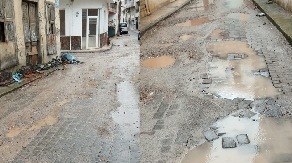 ΧΑΛΚΙΔΑ: Τριτοκοσμικές εικόνες στις οδούς Μπαλαλαίων και Κοτοπούλη