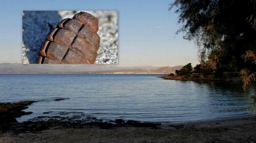 ΜΠΟΥΡΝΩΝΤΑΣ ΔΡΟΣΙΑΣ: Βρέθηκε χειροβομβίδα σε απόσταση 14 μέτρων από την ακτή