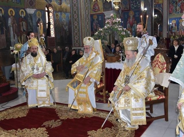 ΧΑΛΚΙΔΑ: Τρεις Αρχιερείς στην υποδοχή των λειψάνων των Αγίων Ραφαήλ, Νικολάου και Ειρήνης