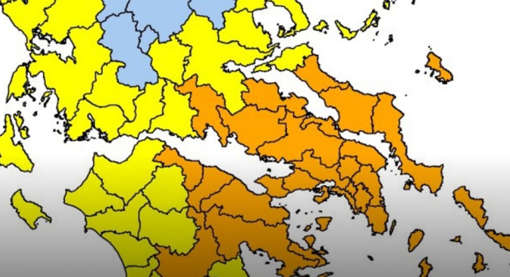 ΚΙΝΔΥΝΟΣ ΠΥΡΚΑΓΙΑΣ: Στα ύψη στην Εύβοια τη Δευτέρα