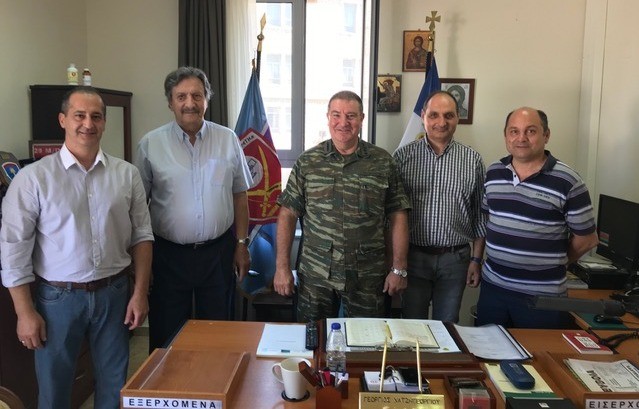 Αντιπροσωπεία του Συνδέσμου Εφέδρων Αξιωματικών Εύβοιας επισκέφτηκε τον Διοικητή της Σχολής Πεζικού