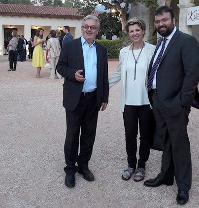 Ο Γιώργος Ακριώτης σε δεξίωση στο Βυζαντινό Μουσείο