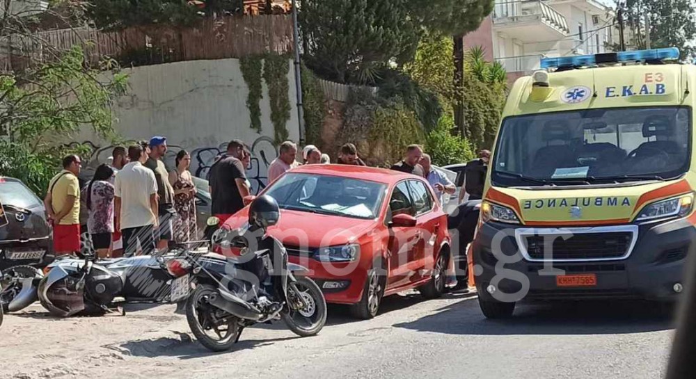 ΧΑΛΚΙΔΑ: Τροχαίο ατύχημα με τραυματία μοτοσικλετιστή το πρωί της Τρίτης (φωτό)