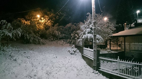 Χιόνισε σε Γρεβενά και Μέτσοβο τη Μεγάλη Δευτέρα